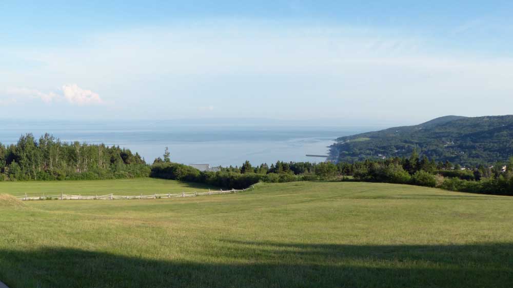 St-Irénée : panorama sur le fleuve